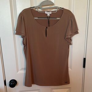 NWT Calvin Klein Women's Brown Blouse